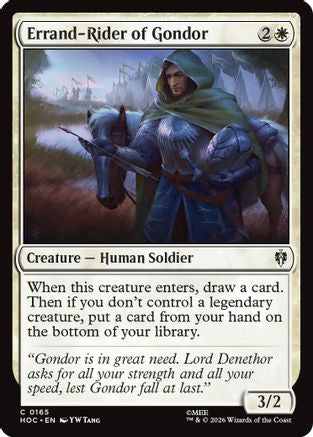 Errand-Rider of Gondor (HOC-165) [The Hobbit: Eternal-Legal] MTG Single Wizards of the Coast