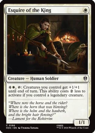 Esquire of the King (HOC-166) [The Hobbit: Eternal-Legal] MTG Single Wizards of the Coast