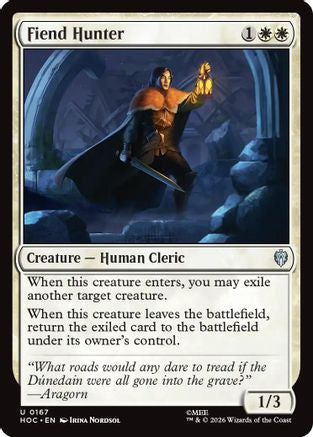 Fiend Hunter (HOC-167) [The Hobbit: Eternal-Legal] MTG Single Wizards of the Coast