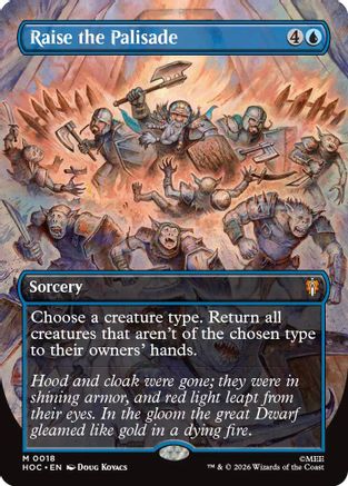 Raise the Palisade (HOC-018) [The Hobbit: Eternal-Legal] Foil MTG Single Wizards of the Coast