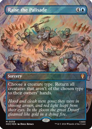 Raise the Palisade (Surge Foil) (HOC-058) [The Hobbit: Eternal-Legal] Foil MTG Single Wizards of the Coast
