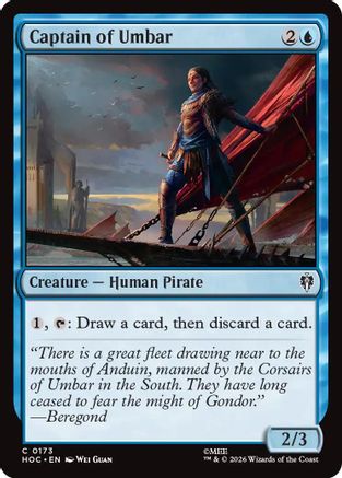 Captain of Umbar (HOC-173) [The Hobbit: Eternal-Legal] MTG Single Wizards of the Coast