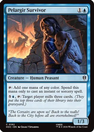 Pelargir Survivor (HOC-182) [The Hobbit: Eternal-Legal] MTG Single Wizards of the Coast