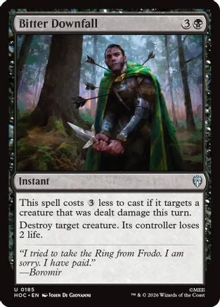 Bitter Downfall (HOC-185) [The Hobbit: Eternal-Legal] MTG Single Wizards of the Coast
