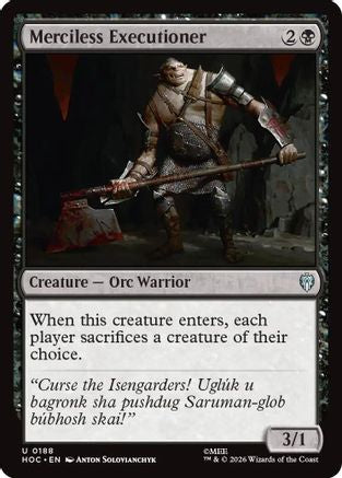 Merciless Executioner (HOC-188) [The Hobbit: Eternal-Legal] MTG Single Wizards of the Coast