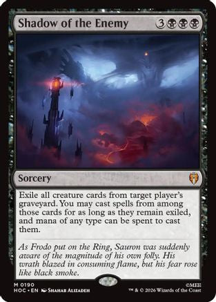 Shadow of the Enemy (HOC-190) [The Hobbit: Eternal-Legal] MTG Single Wizards of the Coast