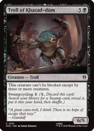 Troll of Khazad-dum (HOC-191) [The Hobbit: Eternal-Legal] MTG Single Wizards of the Coast