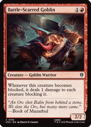 Battle-Scarred Goblin (HOC-192) [The Hobbit: Eternal-Legal] MTG Single Wizards of the Coast