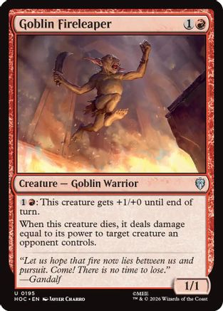 Goblin Fireleaper (HOC-195) [The Hobbit: Eternal-Legal] MTG Single Wizards of the Coast