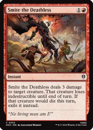 Smite the Deathless (HOC-202) [The Hobbit: Eternal-Legal] MTG Single Wizards of the Coast