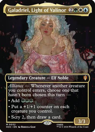 Galadriel, Light of Valinor (HOC-032) [The Hobbit: Eternal-Legal] Foil MTG Single Wizards of the Coast