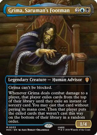 Grima, Saruman's Footman (HOC-033) [The Hobbit: Eternal-Legal] Foil MTG Single Wizards of the Coast