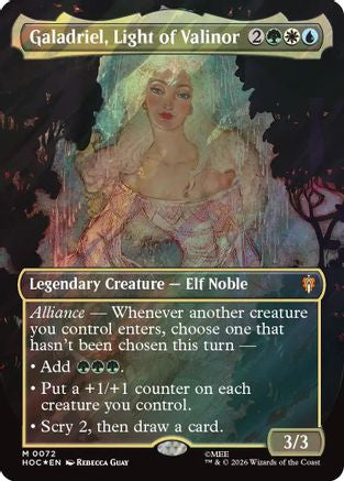 Galadriel, Light of Valinor (Surge Foil) (HOC-072) [The Hobbit: Eternal-Legal] Foil MTG Single Wizards of the Coast