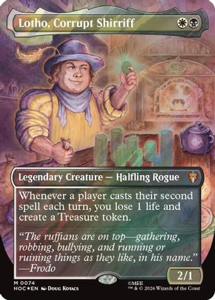 Lotho, Corrupt Shirriff (Surge Foil) (HOC-074) [The Hobbit: Eternal-Legal] Foil MTG Single Wizards of the Coast