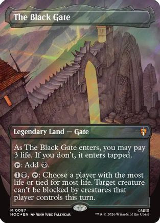 The Black Gate (Surge Foil) (HOC-087) [The Hobbit: Eternal-Legal] Foil MTG Single Wizards of the Coast