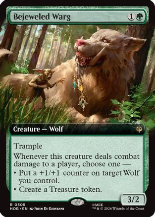 Bejeweled Warg (HOB-305) [The Hobbit] MTG Single Wizards of the Coast