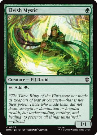 Elvish Mystic (HOC-205) [The Hobbit: Eternal-Legal] MTG Single Wizards of the Coast