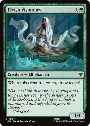Elvish Visionary (HOC-206) [The Hobbit: Eternal-Legal] MTG Single Wizards of the Coast