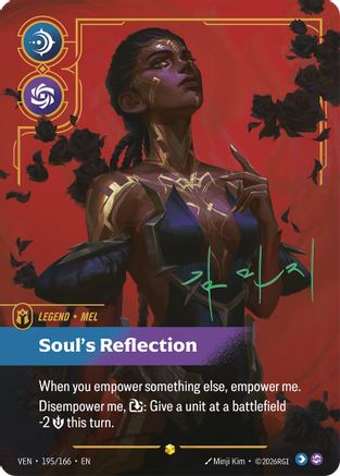 Mel - Soul's Reflection (Signature) (195*/166) [Vendetta] Foil Riftbound Singles Riot Games