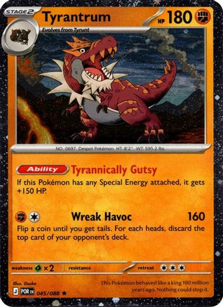 Tyrantrum (Cosmos Holo) 45/088 Holofoil [Misc: Blister Exclusives] Pokemon Single Pokémon