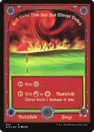 Battlefield Forge (SLD-669) [Secret Lair] Drop Series Foil MTG Single Wizards of the Coast