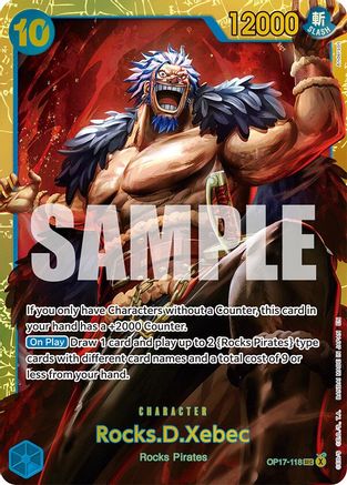 Rocks.D.Xebec (OP17-118)  [The World's Strongest Warriors] Foil