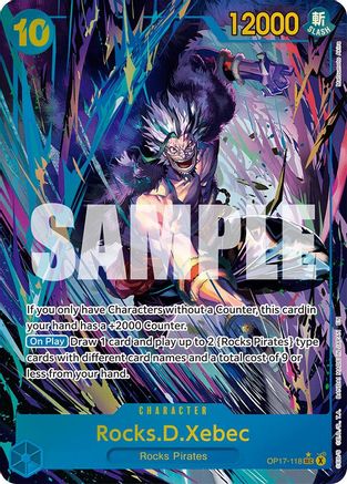 Rocks.D.Xebec (Alternate Art) (OP17-118)  [The World's Strongest Warriors] Foil