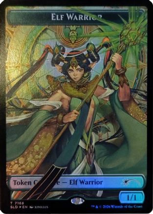 Elf Warrior Token (7168) (SLD-7168) [Secret Lair Drop Series] Foil MTG Single Wizards of the Coast