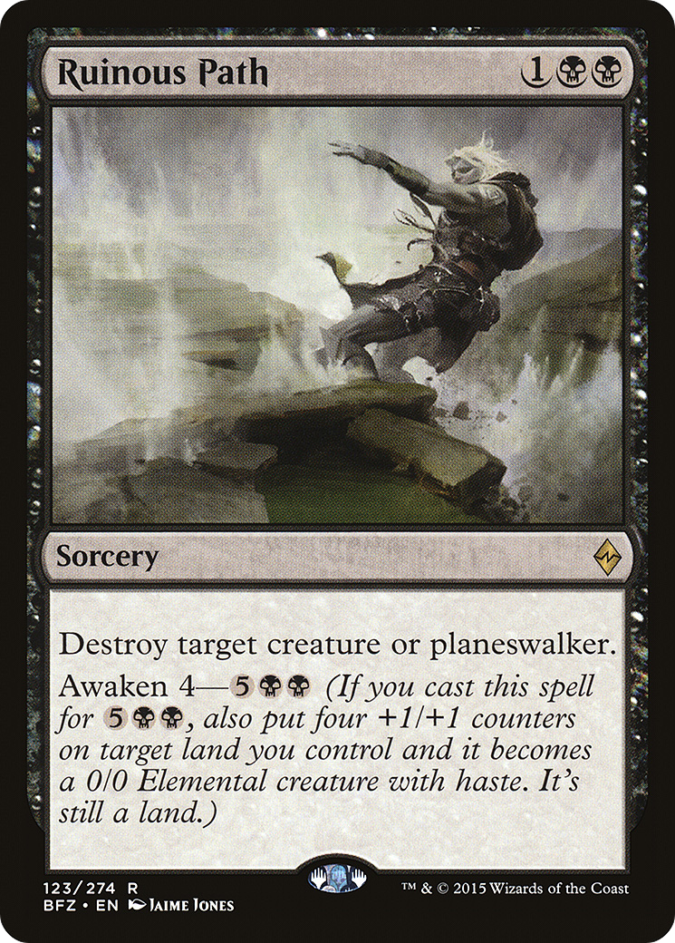 Ruinous Path (BFZ-123) [Battle for Zendikar] Foil MTG Single Wizards of the Coast