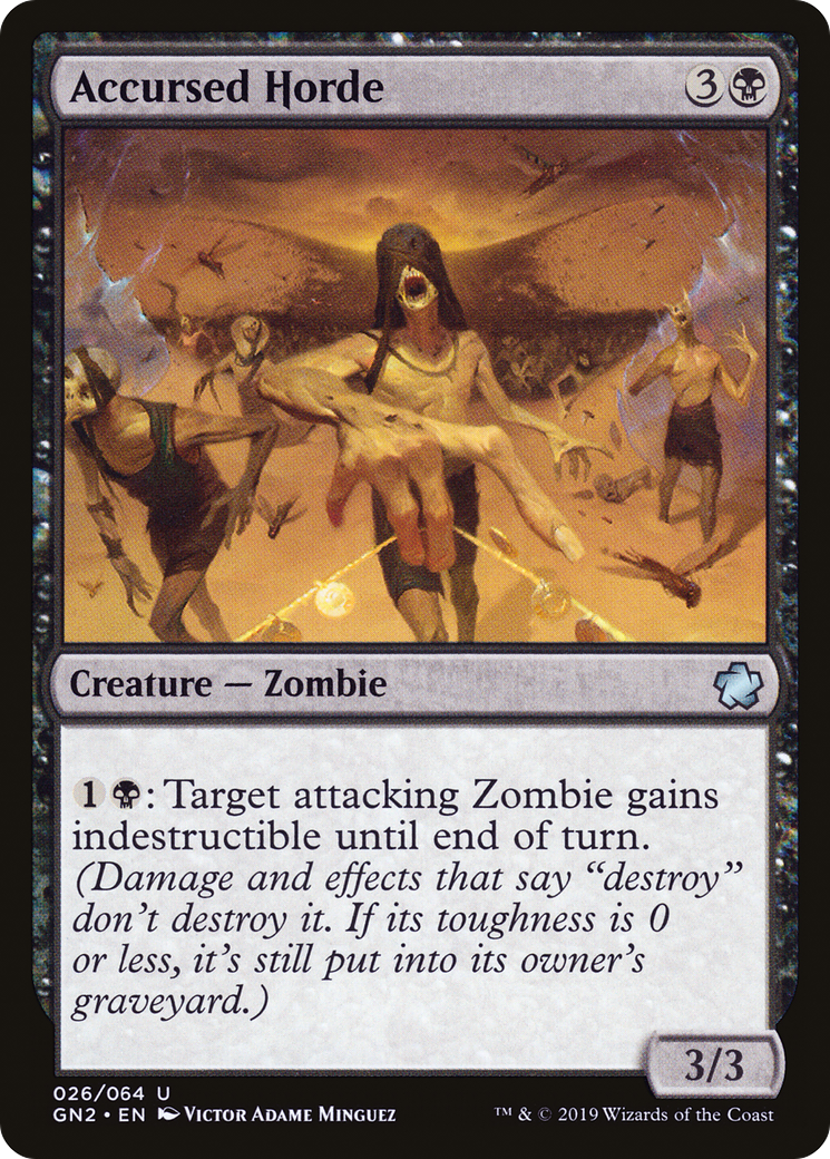 Accursed Horde (GN2-026) [Misc] Game Night 2019 MTG Single Wizards of the Coast