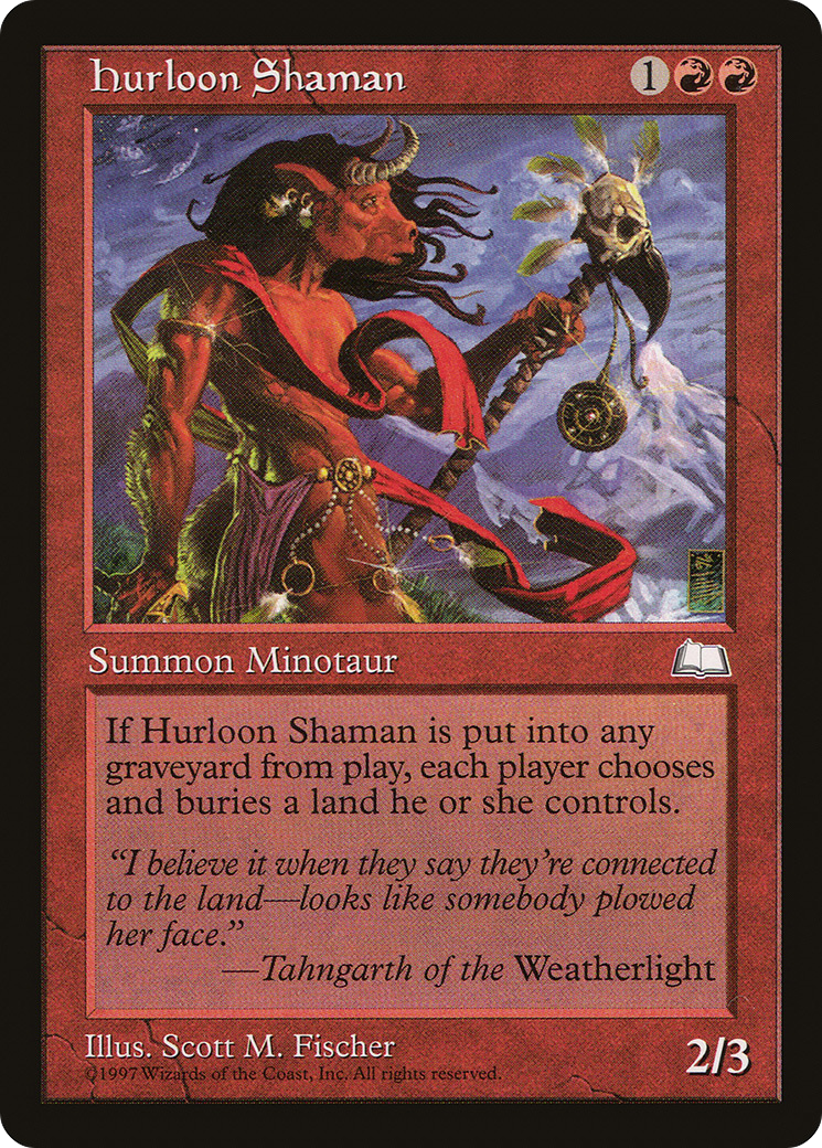 Hurloon Shaman (WTH-108) [Weatherlight] MTG Single Wizards of the Coast