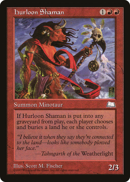 Hurloon Shaman (WTH-108) [Weatherlight] MTG Single Wizards of the Coast