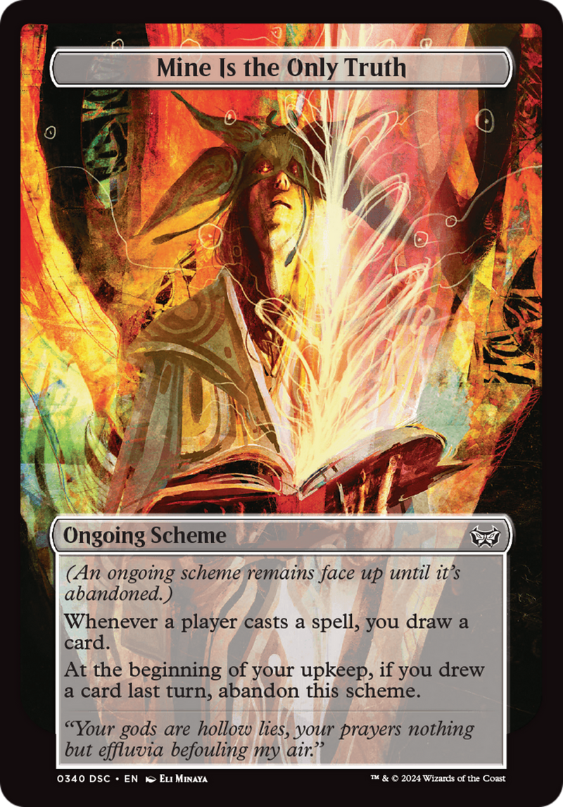 Mine Is The Only Truth (Full Art) (A:DSC-340) [Duskmourn: House of Horror Commander] MTG Single Wizards of the Coast