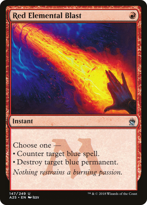 Red Elemental Blast (A25-147) [Masters 25] MTG Single Wizards of the Coast