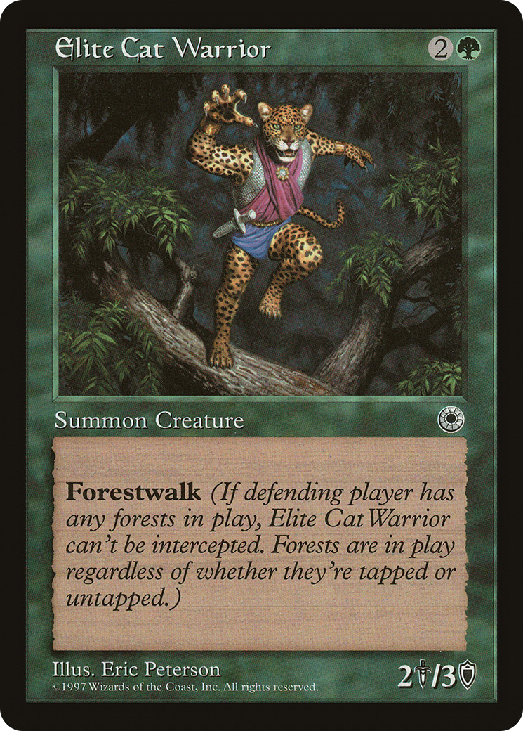 Elite Cat Warrior (POR-) [Misc] Portal MTG Single Wizards of the Coast