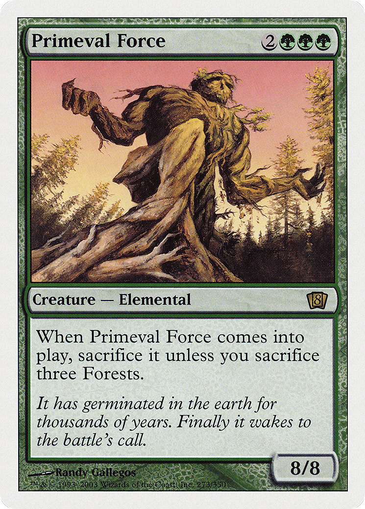Primeval Force (8ED-273) [8th Edition] Foil MTG Single Wizards of the Coast