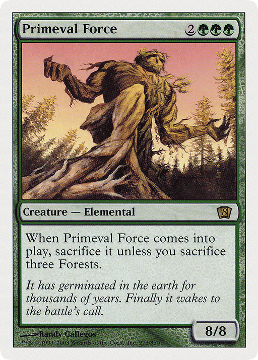 Primeval Force (8ED-273) [8th Edition] Foil MTG Single Wizards of the Coast