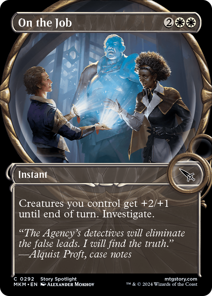 On the Job (MKM-292) [Murders at Karlov Manor] (Showcase) Foil MTG Single Murders at Karlov Manor