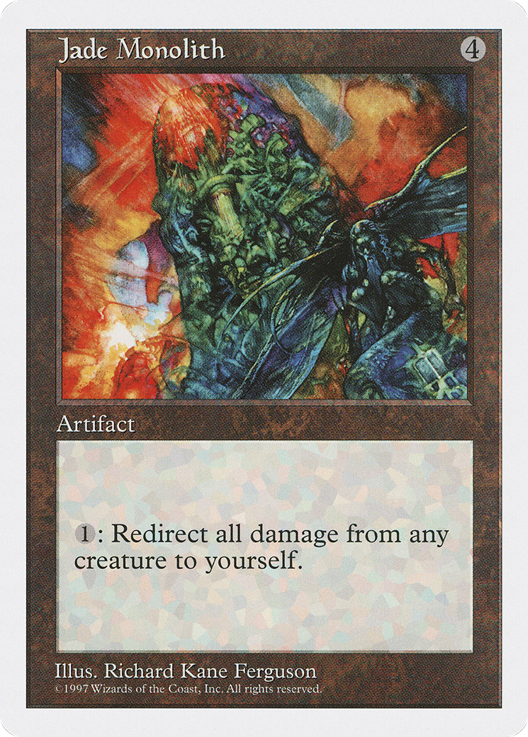Jade Monolith (5ED-) [Fifth Edition] MTG Single Wizards of the Coast