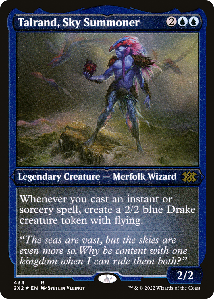 Talrand, Sky Summoner (Foil Etched) (2X2-434) [Double Masters 2022] Foil MTG Single Wizards of the Coast
