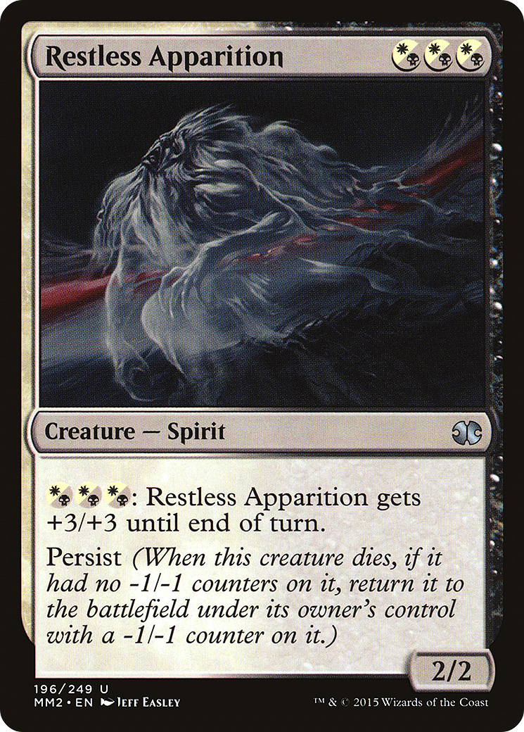 Restless Apparition (MM2-196) [Modern Masters 2015] MTG Single Modern Masters 2015