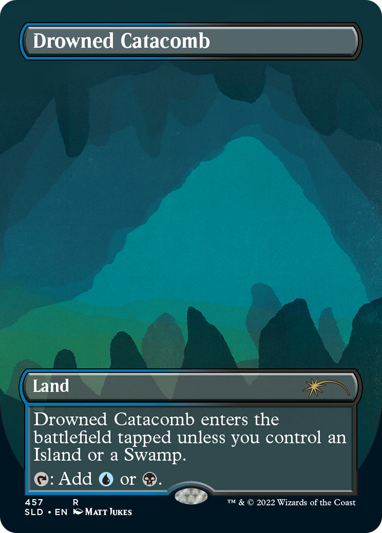 Drowned Catacomb (SLD-457) [Secret Lair] Drop (Borderless) MTG Single Wizards of the Coast