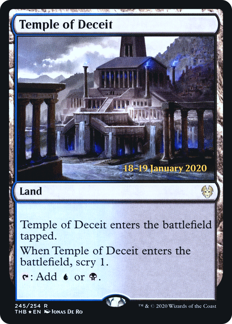 Temple of Deceit (PRE-245) [Theros Beyond Death Promos] Foil MTG Single Wizards of the Coast