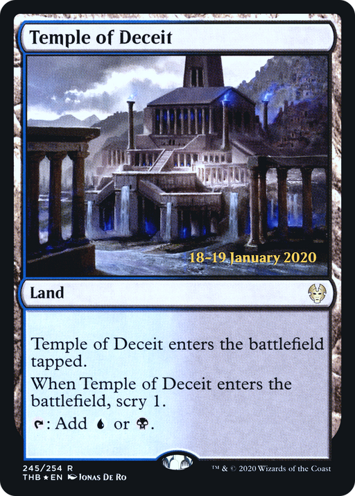 Temple of Deceit (PRE-245) [Theros Beyond Death Promos] Foil MTG Single Wizards of the Coast