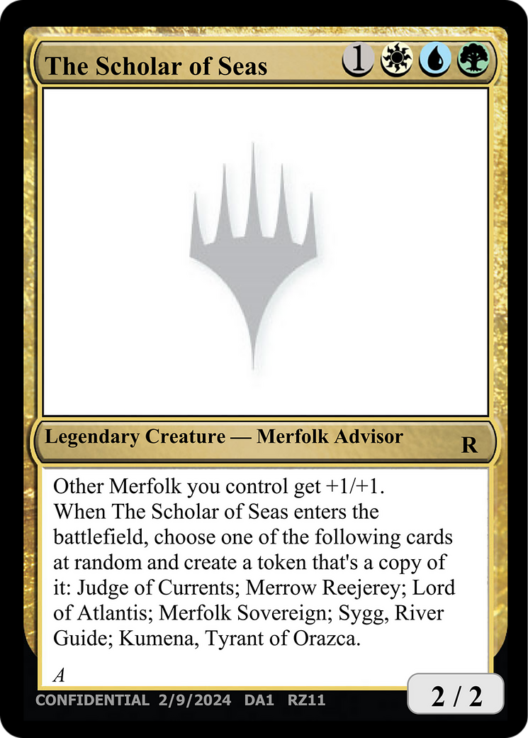 The Scholar of Seas (UNK-RZ11B) [Misc] Unknown Event MTG Single Wizards of the Coast