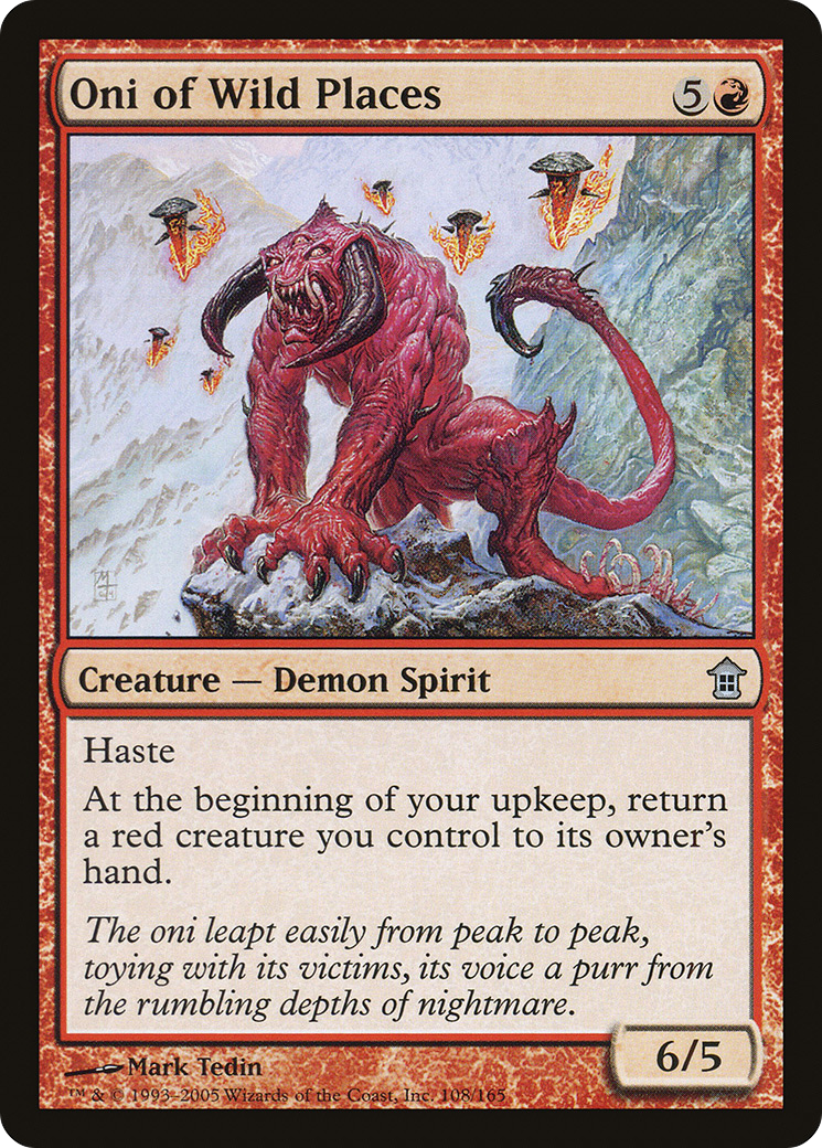 Oni of Wild Places (SOK-108) [Saviors of Kamigawa] MTG Single Wizards of the Coast