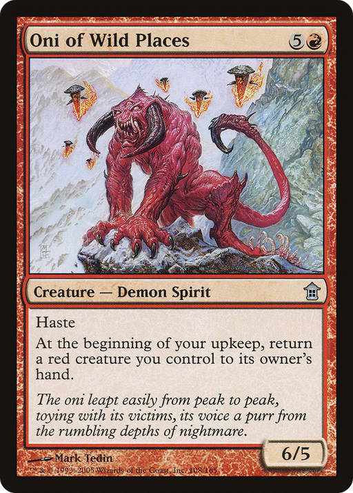 Oni of Wild Places (SOK-108) [Saviors of Kamigawa] MTG Single Wizards of the Coast