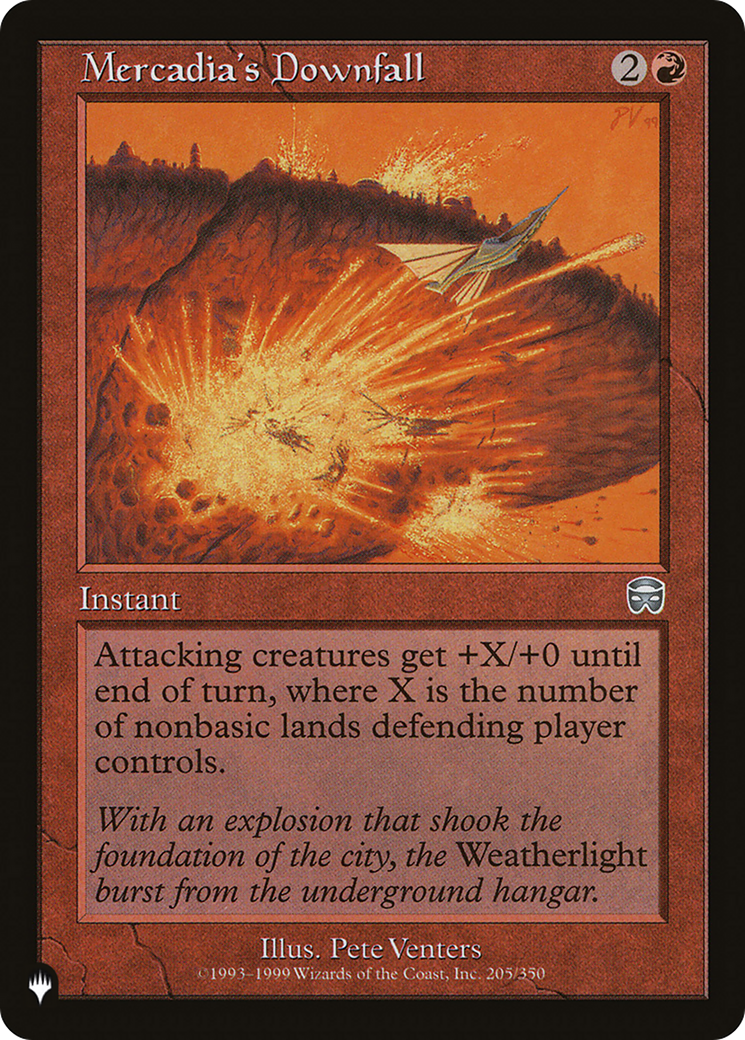 Mercadia's Downfall (LIST-MMQ-205) [Mystery Booster] The List MTG Single Wizards of the Coast