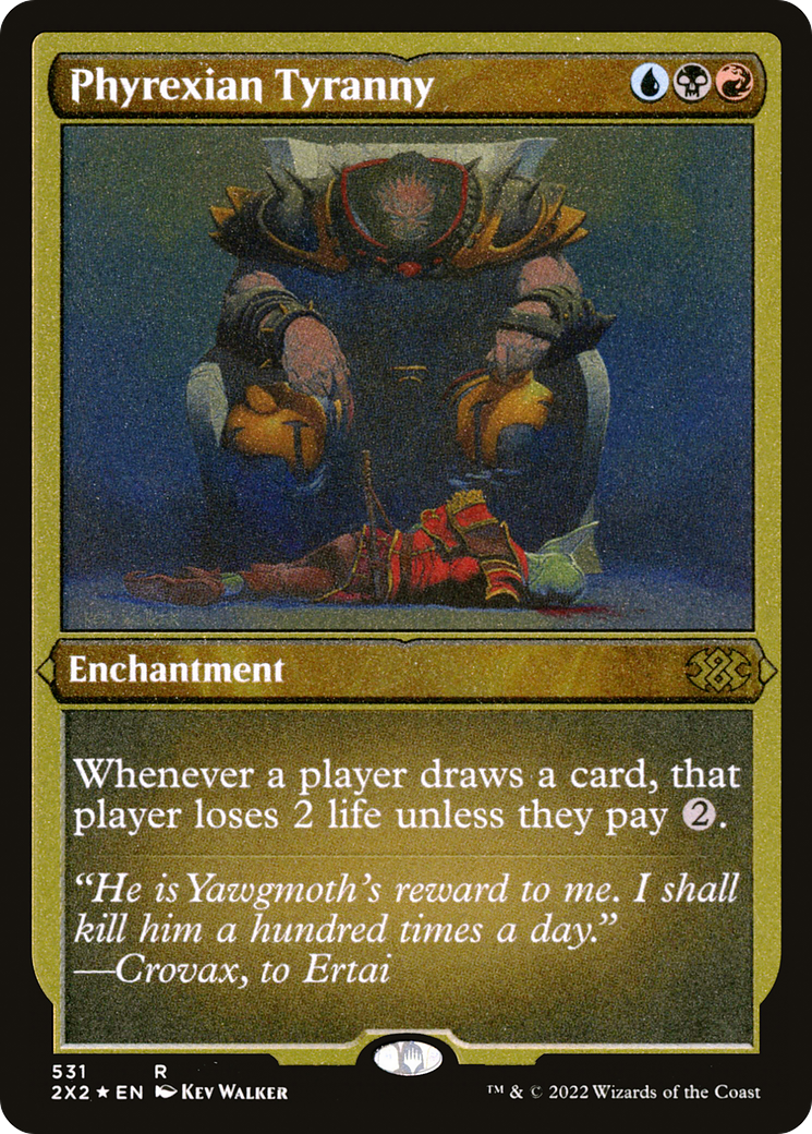 Phyrexian Tyranny (Foil Etched) (2X2-531) [Double Masters 2022] Foil MTG Single Wizards of the Coast