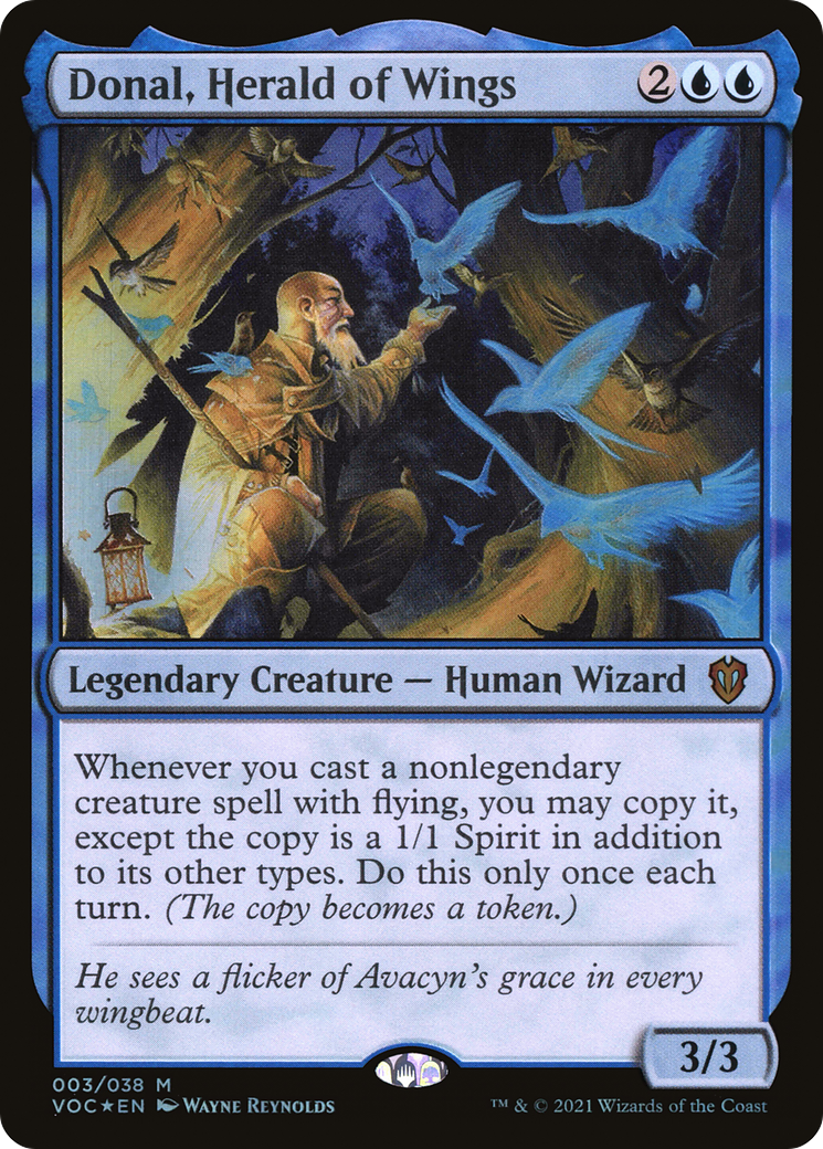 Donal, Herald of Wings (VOC-003) [Crimson Vow Commander] Foil MTG Single Wizards of the Coast